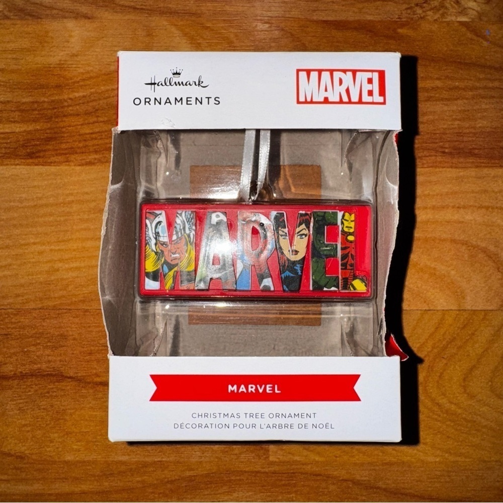 HALLMARK 2023 MARVEL - MARVEL - CHRISTMAS TREE ORNAMENT HEAVY NEW WORN PACKAGING